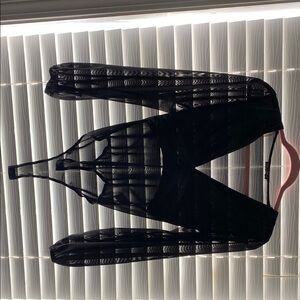 Shinestar Black Sheer Jumpsuit